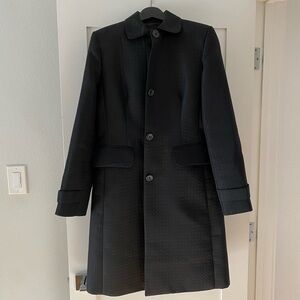 Banana Republic Black Single-Breasted Dressy Coat